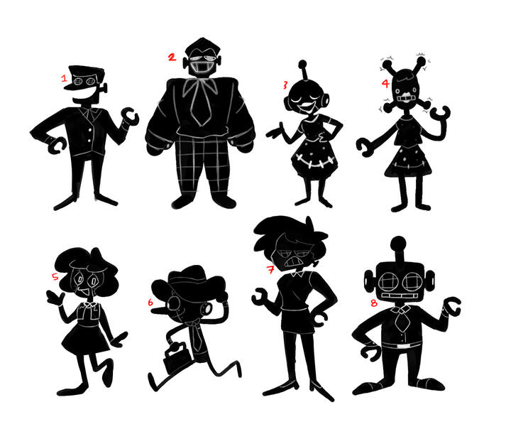 Character thumbnail sketches