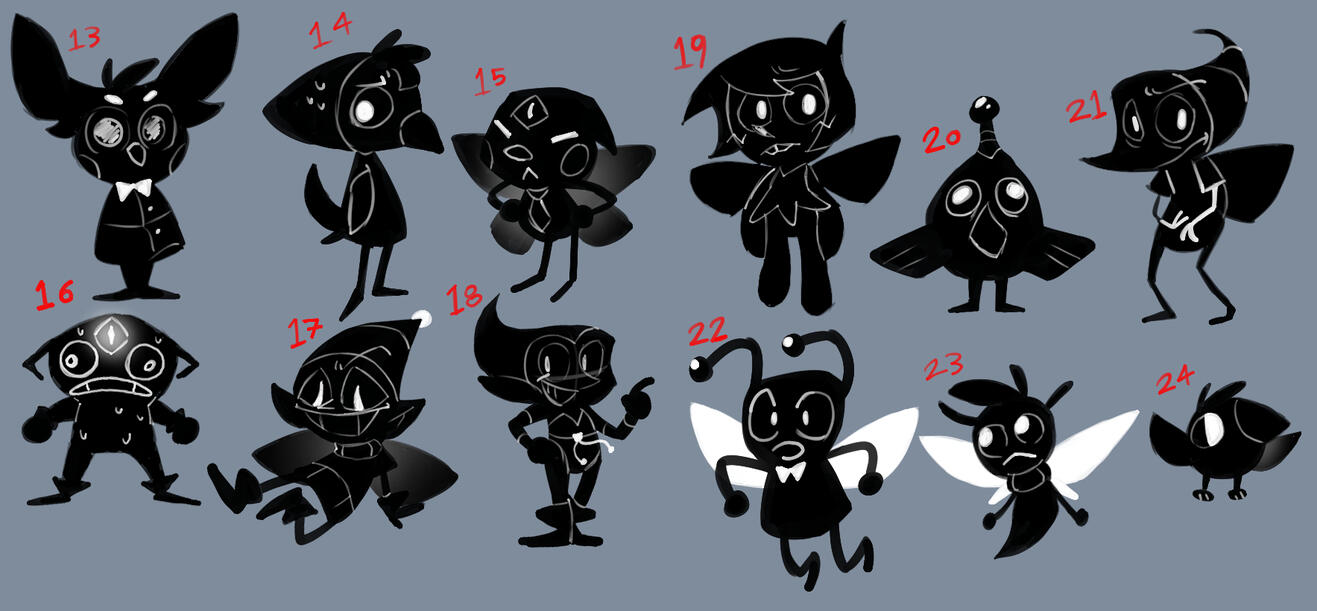 Character thumbnail sketches